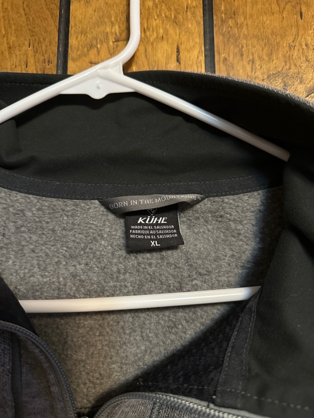 Kuhl Gray Men's Performance Zip Jacket with Black Collar Trim - Picture 2 of 5